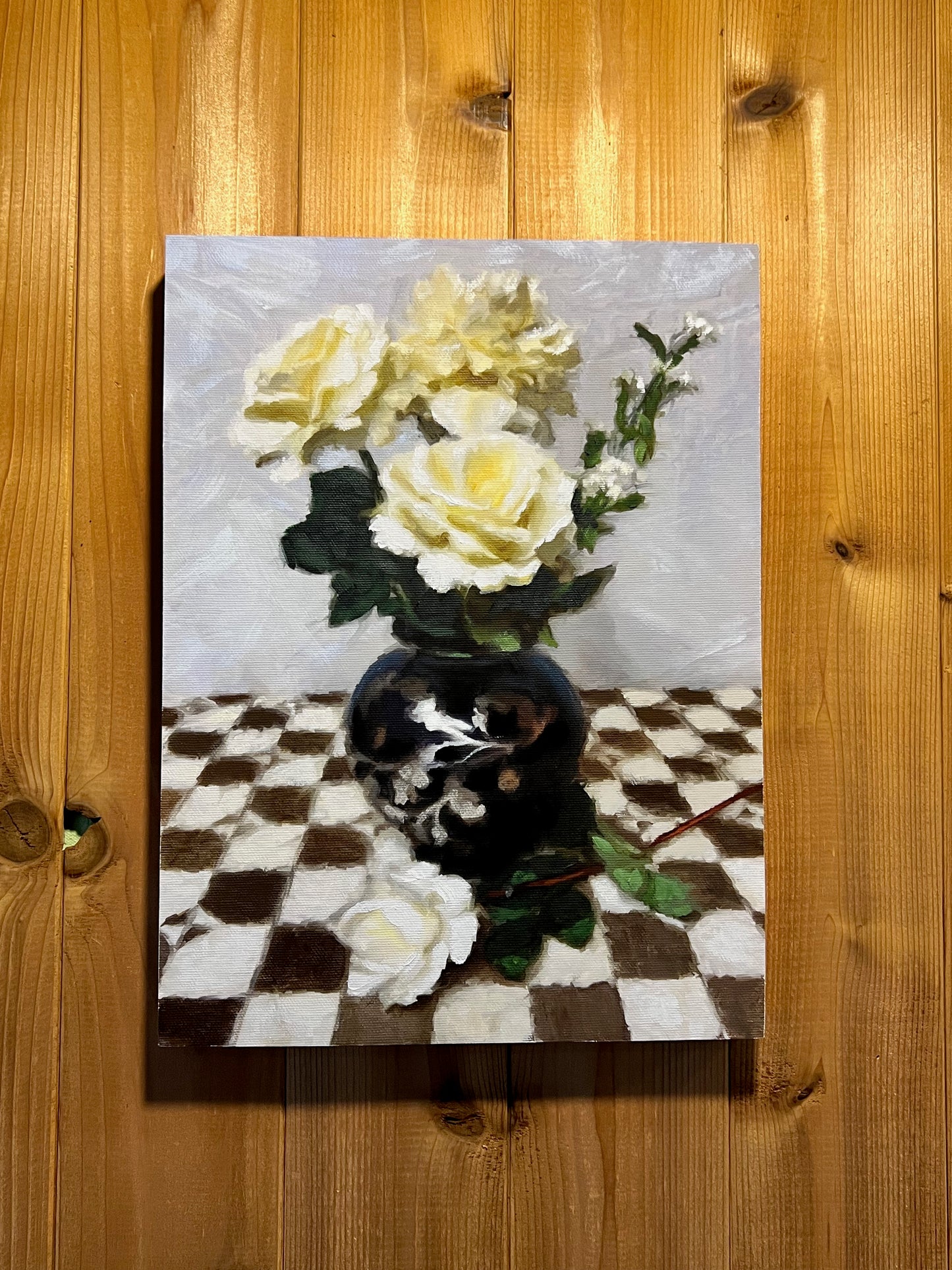Peony and Three Roses