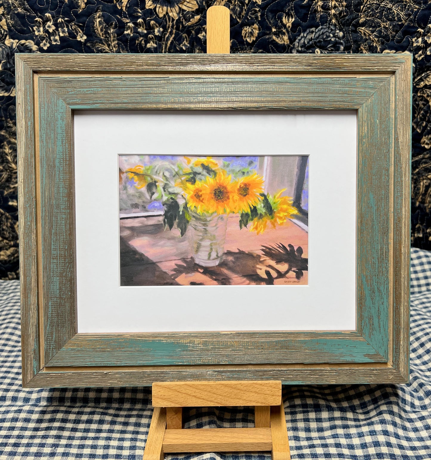 Drooping Sunflowers Giclée Print
