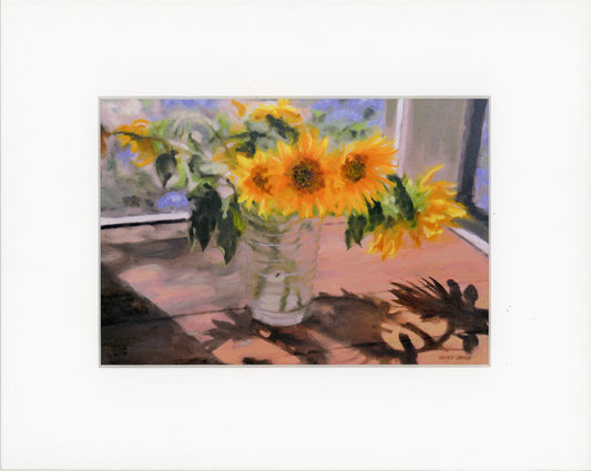 Drooping Sunflowers Giclée Print